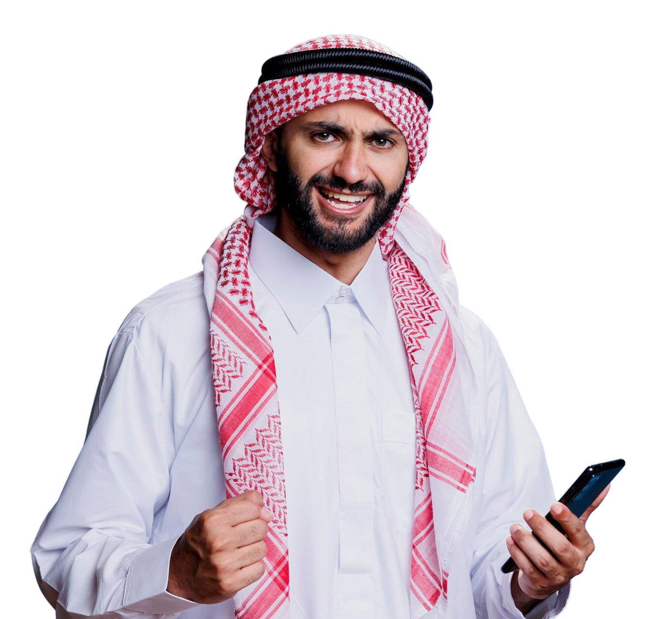 Professional with tablet